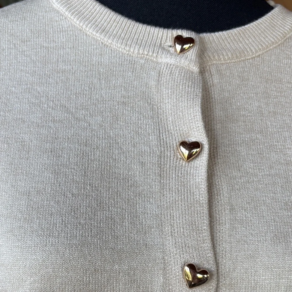 Cardigan with Heart Buttons - Picture 4 of 10